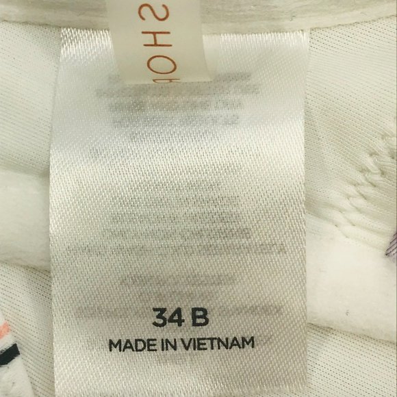 Shade And Shore Women's 34B Lightly Lined Longline Bralette Bikini Swim Top New - Picture 5 of 12